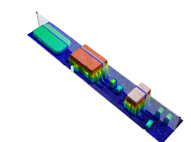 PCB solder residue height measurement