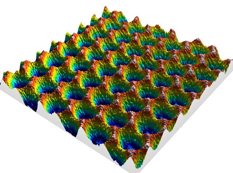 Solar photovoltaic glass embossed depth and thickness measurement